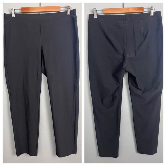 Eileen Fisher Women’s M Dark Gray Ankle Pants Preppy Classic Minimalist Chic - Picture 10 of 10